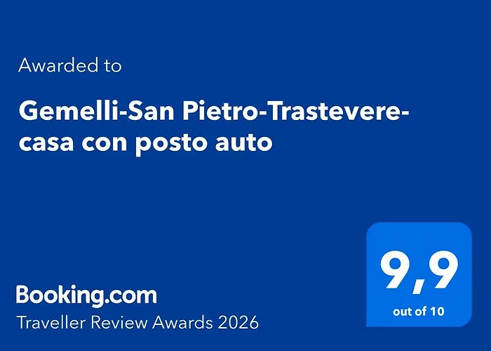 Gemelli-san Pietro-trastevere-casa Con Posto Auto Apartament *