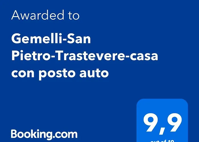 Gemelli-san Pietro-trastevere-casa Con Posto Auto Apartament Rzym